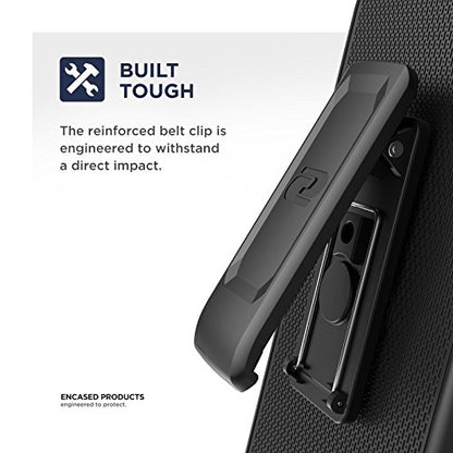 Encased iPhone 11 Belt Clip Case (DuraClip Series) Ultra Slim Cover with Holster (Black) - size: iPhone 11