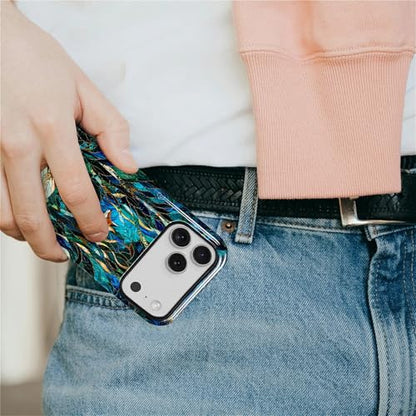 Case Compatible with iPhone 17 Pro Max, Cute Dual Layer Hybrid Phone Cover, Military Grade Drop Protection, Aesthetic Shockproof Phone Case for Women Girls, Woodland Fox Stained Glass - color: Woodland Fox Stained Glass, size: Iphone 17 Pro Max