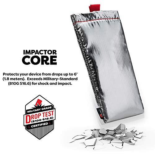 PHOOZY Apollo Thermal Phone Case | Insulated Phone Pouch Extends Battery Life 3X | Heat Resistant Drop Protection | Military Grade Water Resistant | Large | Silver (Pack of 3) - color: Silver, size: Large (Pack of 3)