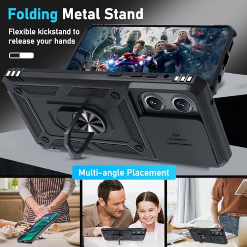 for Moto G Stylus 5G 2026/2025 Case Built in Slide Camera Cover - color: Black, size: Moto G Stylus 5G 2026/2025