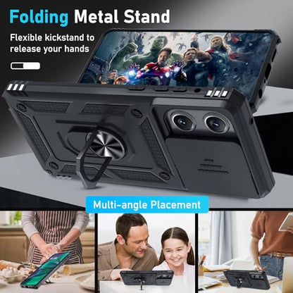 for Moto G Stylus 5G 2026/2025 Case Built in Slide Camera Cover - color: Black, size: Moto G Stylus 5G 2026/2025
