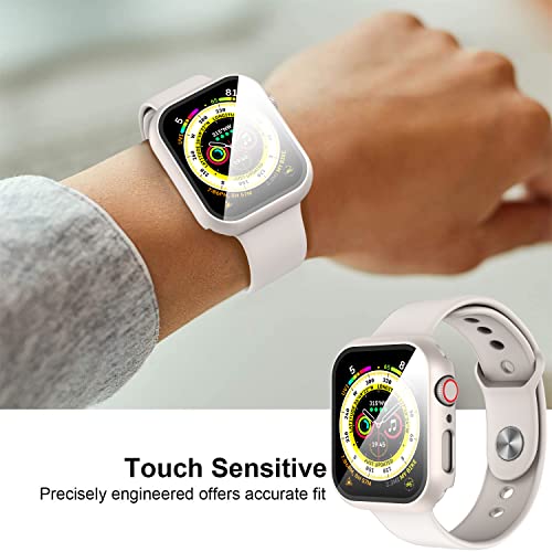 Diruite for Apple Watch Series 9/8/7/6/5/4 SE 41mm Case-Starlight*2 - color: Starlight, size: 41 mm - Series 9/8/7/6/5/4/SE/SE 2