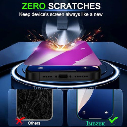 IMBZBK 3 Pack Colorful Privacy Screen Protector for iPhone 17 Pro Max