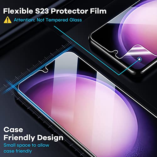 FANGTIAN 4-Pack for Samsung Galaxy S23 Screen Protector Film [6.1"] - size: S23-6.1 Inch