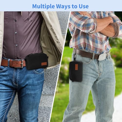 EDC Belt Pouch for Men Women, Black - color: Black