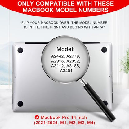 Magnetic Privacy Screen for Macbook Pro 14 Inch (2021-2026, M1,M2,M3,M4,M5) - size: macbook pro 14 inch