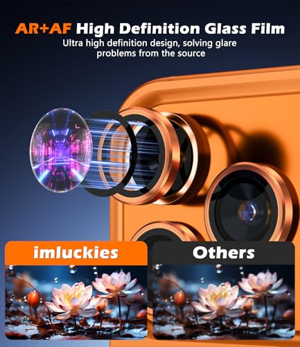 imluckies Camera Lens Protector for iPhone 17 Pro/iPhone 17 Pro Max - color: Orange