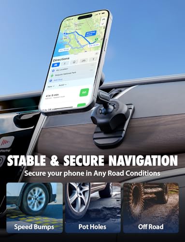 Bracketron MagAlign Pro MagSafe Car Phone Holder Mount, Vent & Dash, 360°