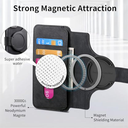 2 in 1 Wallet Case for Google Pixel 10a CMG Black | PU Leather Magnetic Flip Folio Case with RFID Blocking Card Holder, Credit Card Slots Kickstand, Shockproof Protective Cover - color: Black, size: Google Pixel 10a