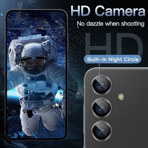 JETech Camera Lens Protector for Samsung Galaxy S24 Plus, Onyx Black, 1 Set - color: Onyx Black