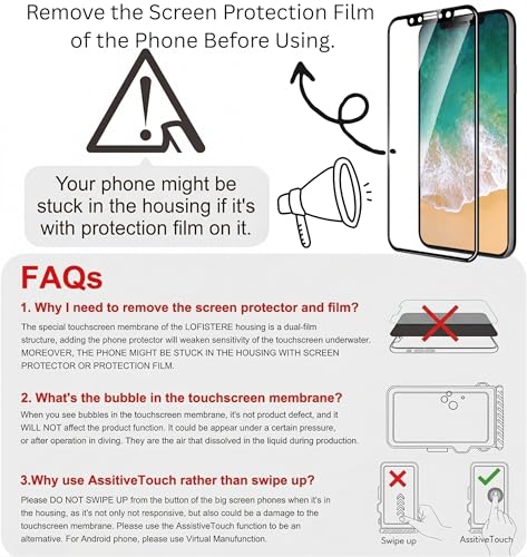 Gen 5th Diving Phone Case for iPhone 17 16 15 14 13 12 11 Pro Max Galaxy S25 S24 S23 Ultra, [98ft/30m] Waterproof Shellbox Underwater Camera Housing, Professional for Scuba Snorkeling (Gray) - color: 5th Gray