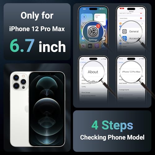 Magnetic for iPhone 12 Pro Max Case Heavy Duty Protection Dark Purple | Compatible with MagSafe,Military Grade Drop Protection,Translucent Matte,Non-Slip,Shockproof 2-Layer Durable Bumper Case - color: Dark Purple, size: iPhone 12 Pro Max