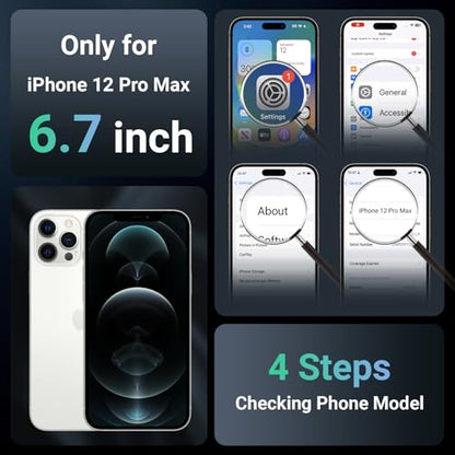 Magnetic for iPhone 12 Pro Max Case Heavy Duty Protection Dark Purple | Compatible with MagSafe,Military Grade Drop Protection,Translucent Matte,Non-Slip,Shockproof 2-Layer Durable Bumper Case - color: Dark Purple, size: iPhone 12 Pro Max
