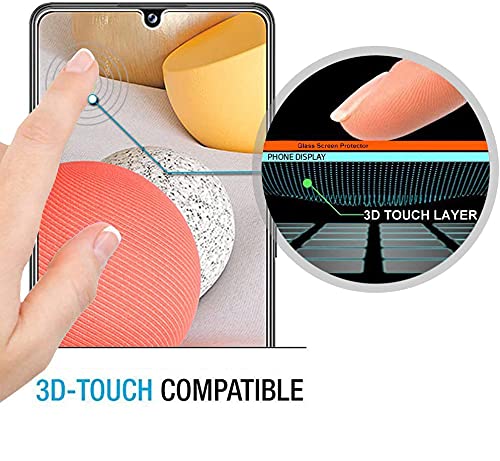[3-Pack] Case-friendly Tempered Glass Screen Protector for Samsung Galaxy A42 5G (Clear)