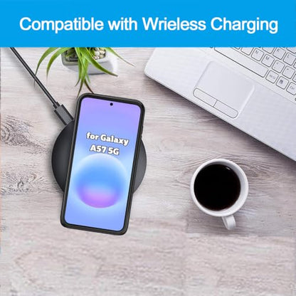 Battery Case for Galaxy A57,12000mAh Pack Rechargeable Charger Case Support Carplay with Wireless Charging Compatible for Galaxy A57(6.7 inch) External Battery Charging Cover(Black) - size: Galaxy A57