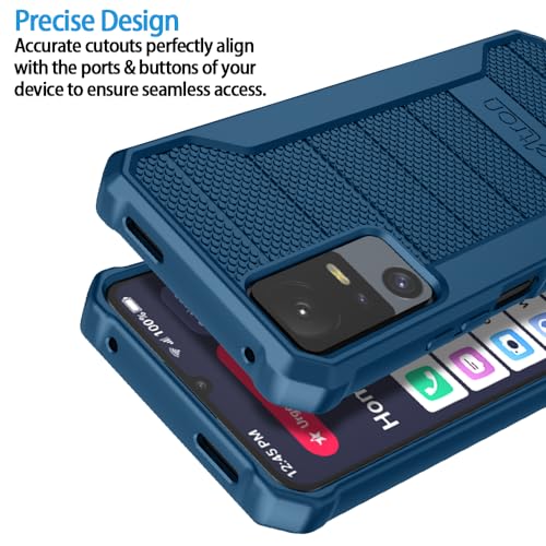 BELTRON Phone Case for Jitterbug Smart 4, Slim Industrial Strength Protective Grip Case with Reinforced Technology for TCL 40XL / Lively Jitterbug Smart4 (Blue) - color: Blue