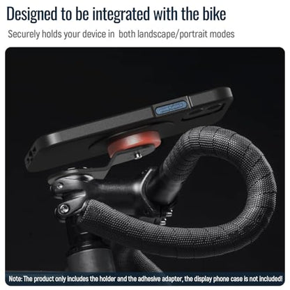 Bike Phone Mount,Mountain Bicycle Handlebar Cell Holder,Fit Round Stem Cap - color: 【1st Gen】Stem Mount-Orange
