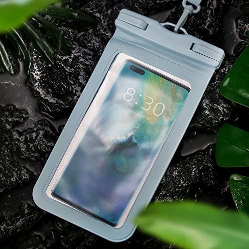6 pcs Waterproof Phone Pouch Universal Phone Waterproof Case Compatible for iPhone 11 13 12 Max Pro XS Samsung Galaxy s22 s10 Up to 6.9", IPX8 Plastic Cell Phone Dry Bags - color: multi color 1