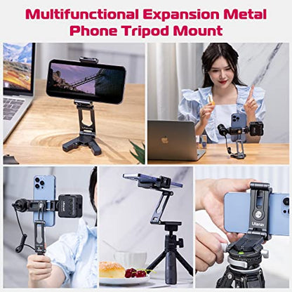 ULANZI Phone Tripod Mount 2 Cold Shoes & Arca Port