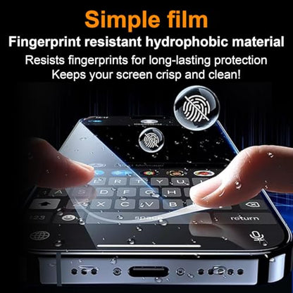 OneFish Screen Protector Glass for iPhone 17e/16e/13/13PRO/14 | 9H Glass Scratch Resistant, HD Clarity Tempered Film with Installation Frame, Easy Installation, 2 Pack - size: iPhone 17e / 16e / 13 / 13PRO / 14