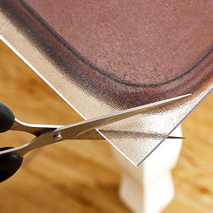 NECAUX Clear PVC Table Cover Protector 12 x 28 Inch 1.5mm Thick - color: Clear 1.5mm, size: 12" x 28"