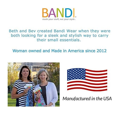 BANDI Running Belt for Women & Men – USA Made No-Bounce Adjustable Waist Pack & Secure Fanny Pack – Fits All Phones, Gels & Essentials – Zipper-Free, Medical Device Friendly - color: Meadowland