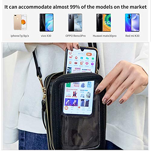 Touch Screen Phone Bag,Crossbody Cellphone Purse RFID Blocking Card Holder Wallet Small Shoulder Bags for Women