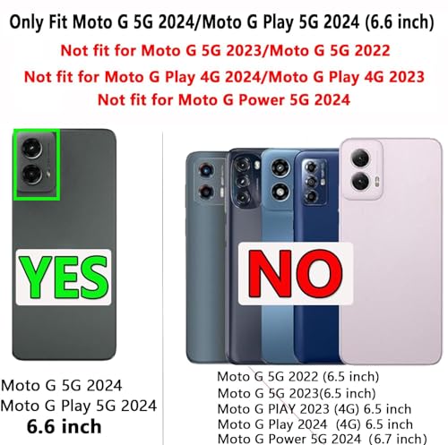for Moto G 5G 2024/Moto G Play 5G 2024 Case, Military Grade Heavy Duty [3-Layer] Dustproof Shockproof Full-Body Protective Case for Motorola Moto G 5G 2024, African American Girl - color: African American Girl
