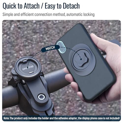 Bike Phone Mount,Mountain Bicycle Stem Cap Phone Holder,Fit All Stem Cap - color: 【1st Gen】Stem Cap Mount-Black