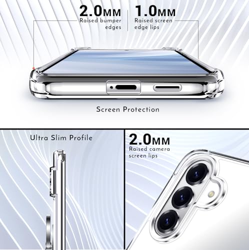 Silverback for Samsung Galaxy S26 Case Clear with Ring Kickstand, Protective Soft TPU Shock -Absorbing Bumper Shockproof Phone Case for Galaxy S26 -Clear - size: Galaxy S26