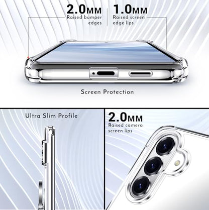 Silverback for Samsung Galaxy S26 Plus Case Clear with Ring Kickstand, Protective Soft TPU Shock -Absorbing Bumper Shockproof Phone Case for Galaxy S26 Plus -Clear - size: Galaxy S26 Plus