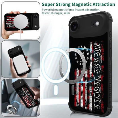 case for iPhone 17 Air,Compatible with Magsafe,All-Round Protection Shockproof Anti-Scratches TPU Case Cover-Classic American Flag 1776 We The People - color: Classic American Flag 1776 we the people, size: IPhone 17 Air