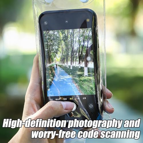 Waterproof Cell Phone Pouch Rain Protection Sandproof Clear | Waterproof Phone Pouch Cycling for Kayaking Boating Travel Men Women Food Delivery Riders
