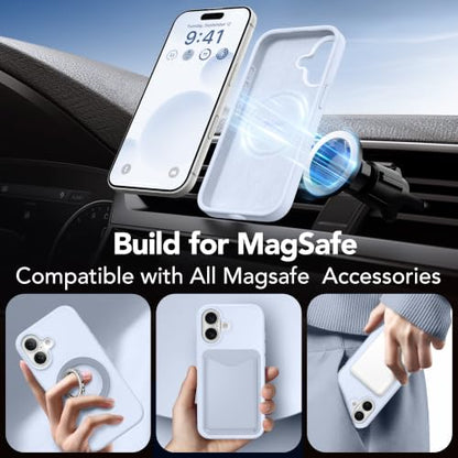 GONEZ Magnetic for iPhone 17 Case, Silicone Cover Baby Blue - color: Baby Blue, size: Iphone 17
