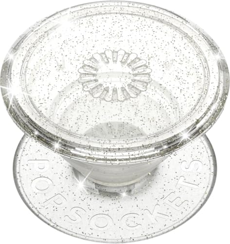 PopSockets Adhesive Phone Grip, Holder- Clear Glitter - color: Clear Glitter, style: Adhesive