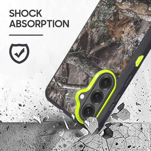 Compatible for Samsung S26 Rugged Case with Belt Clip Holster & Built-in Screen Protector, Heavy-Duty Full-Body Shockproof Cover, Military-Grade Protective Phone Case (Camo Green) - color: Camo Green