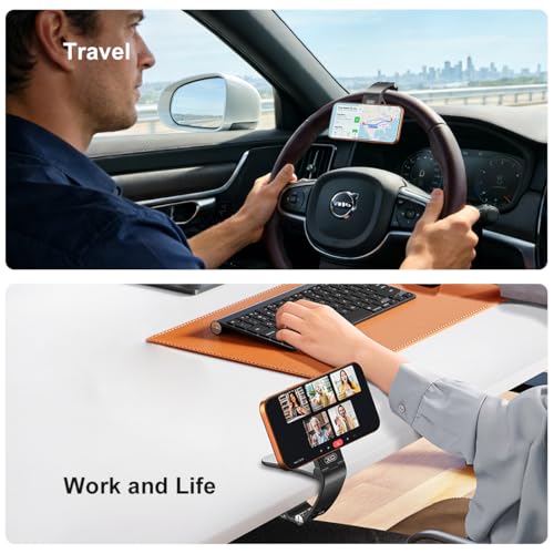 XO Simple is Beauty Magnetic Phone Holder for Car,Strong Non-Slip Car Phone Mount, Hands-Free Navigation for Car,Phone Holder for Car/Desk, Compatible with iPhone/Samsung and All Smartphones (2-Pack) - color: 2-Pack