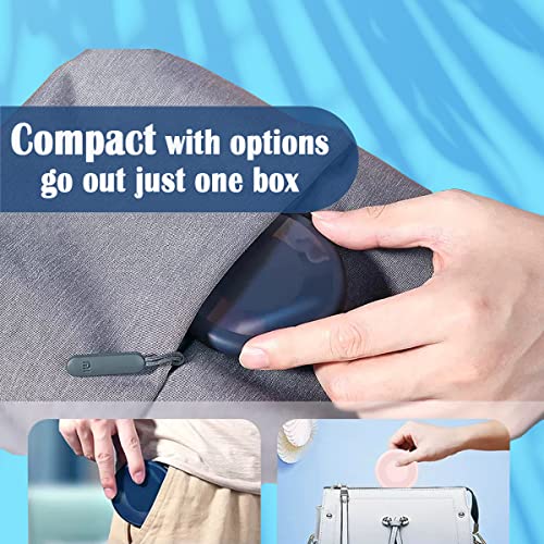 Multi USB Charging Adapter Cable Kit, USB C to iOS Adapter for Travel, Conversion Set A & USB C to Male Micro /USB C/iOS Adapter, Data Transfer, Card Storage, Tray Eject Pin, Phone Holder (blue) - color: blue