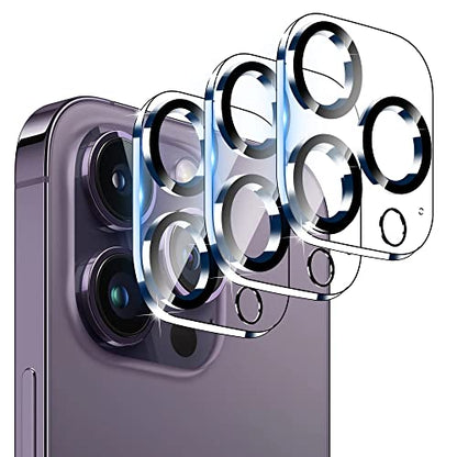 WHPXJY 3-Pack Camera Lens Protector Compatible for iPhone 14 Pro/14 Pro Max Tempered Glass, Ultra HD, Anti Scratch, Easy to Install, Case Friendly, with Night Circle - color: for iPhone 14 Pro/14 Pro Max