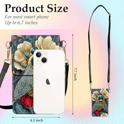 Small Crossbody Bags for Women Touchscreen Cell Phone Bag Cross Body Purses with adjustable Strap,Gifts For Teenage Girls - color: Cute Bumblebee Honeybee