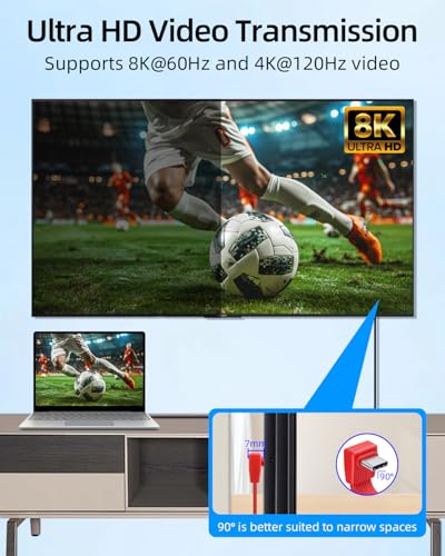 80Gbps Short USB 4 Flat Extension Cable,3.1 USB C Fast Charging Cable,PD 240W 90 Degree USB C Male to USB C Female Extender Cable,8K@60Hz Video Display for Phone,Tablets,Red(0.16FT/2Pack) - style: 2 Red