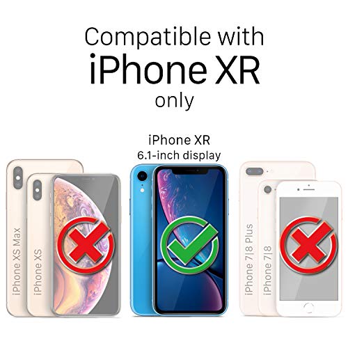 VENA iPhone XR Wallet Case, vCommute (Military Grade Drop Protection) Flip Leather Cover Card Slot Holder with Kickstand, Designed for Apple iPhone XR - Space Gray - color: Black, size: iPhone XR