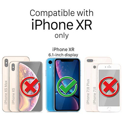VENA iPhone XR Wallet Case, vCommute (Military Grade Drop Protection) Flip Leather Cover Card Slot Holder with Kickstand, Designed for Apple iPhone XR - Space Gray - color: Black, size: iPhone XR