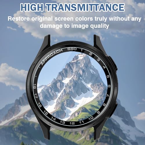 6 Pack Compatible for Garmin Approach S50 Screen Protector Clear, HD Ultra-Thin Flexible TPU [Not Glass] with Anti-scratch Protector for Garmin S50/S44 Watch Protective Film