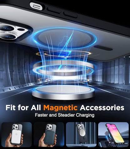 SPIDERCASE Magnetic for iPhone 14 Pro Case, Black - color: Black, size: Iphone 14 Pro 6.1''