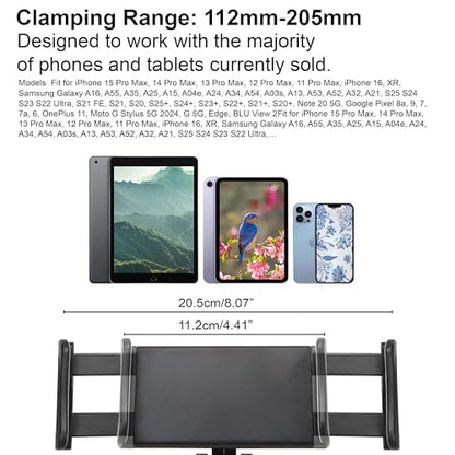 Phone Mount for DJI Mavic, New Remote Control Phone Tablet Mount Bracket, Foldable Holder Replacement for DJI Mavic Air 2/Air2S/Mini 2/Mini SE/Zoom/FIMI X8SE Series/Hubsan Zino Series Drone