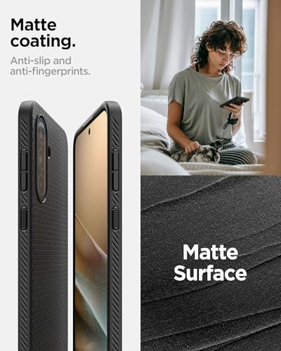 Spigen Liquid Air Designed for Galaxy A36 5G Case (2025) [Military-Grade Protection] - Matte Black - size: Galaxy A36 5G