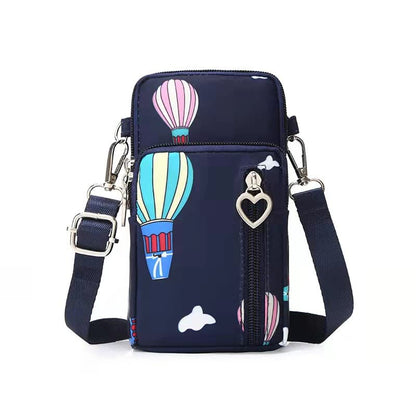Women Crossbody Cell Phone Purse Case Armband Bag for iPhone 12 13 Mini 14 15 Plus 11 Pro Max Google Pixel 6a 7a 8a 6 7 8 Pro - color: Blue-balloon