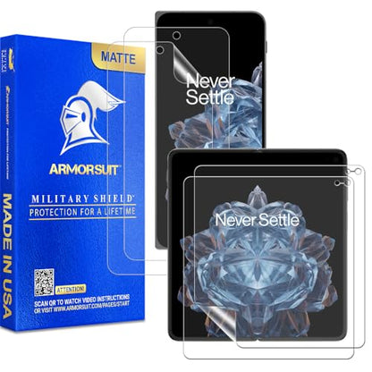 ArmorSuit 2+2 Pack Paper-Feel Texture Screen Protector for OnePlus Open Case Friendly MilitaryShield Matte Film - Made in USA