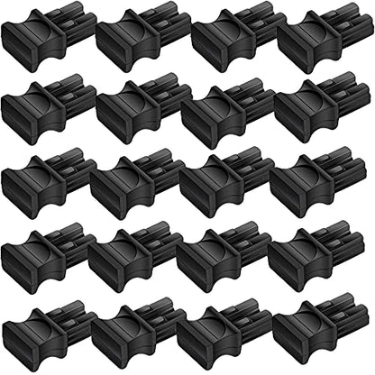 Dust Cover, SFP+ QSFP+ QSFP28 Fiber Optic Dust Caps, Suitable for Duplex LC,Black Silicone, 20pcs - size: For 20pcs, style: For QSFP+/QSFP28